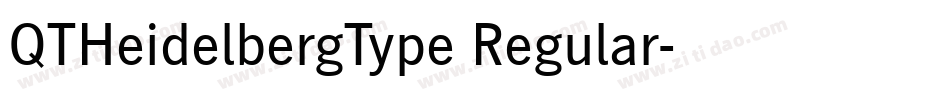 QTHeidelbergType Regular字体转换